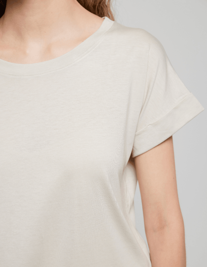 Basic Manga Beige Tencel - Organico, biodegradable y compostable - Kumo Chile